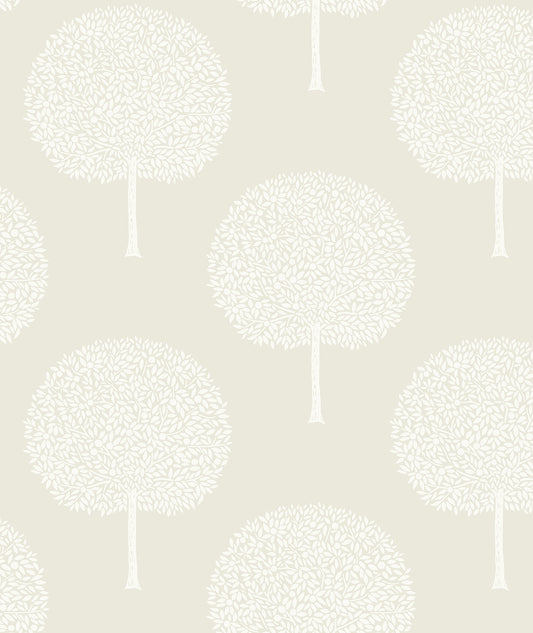 Seabrook Designs  Demi Trees Botanical Contemporary Grays   - WH41805