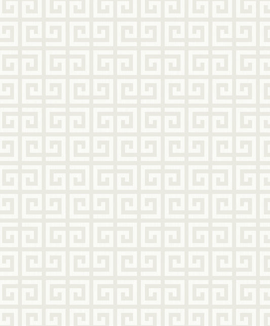 Seabrook Designs  Major Greek Key Geometric Contemporary Cool Neutrals   - WH41900