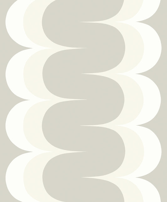 Seabrook Designs  Mandolin Geometric Stripe Geometric Contemporary Whites, Off Whites   - WH42000