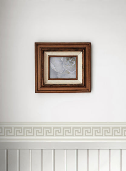 Seabrook Designs  Lyre Greek Key Border Geometric Contemporary Cool Neutrals   - WH42100