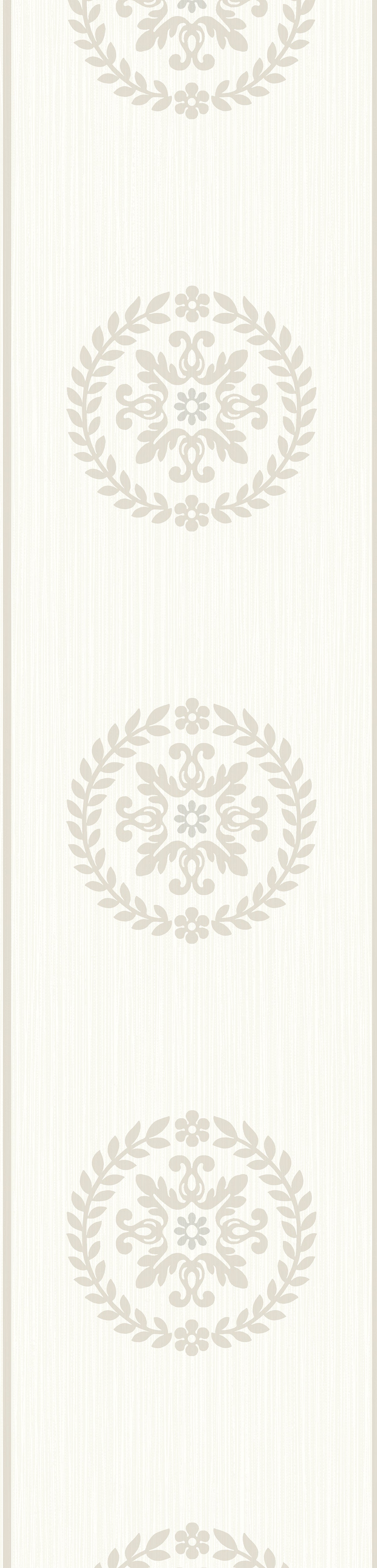 Seabrook Designs  Ronan Medallion Border Geometric Contemporary Cool Neutrals   - WH42200