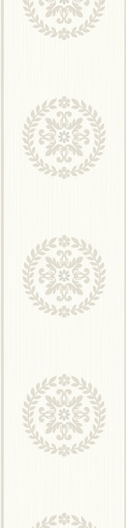 Seabrook Designs  Ronan Medallion Border Geometric Contemporary Cool Neutrals   - WH42200