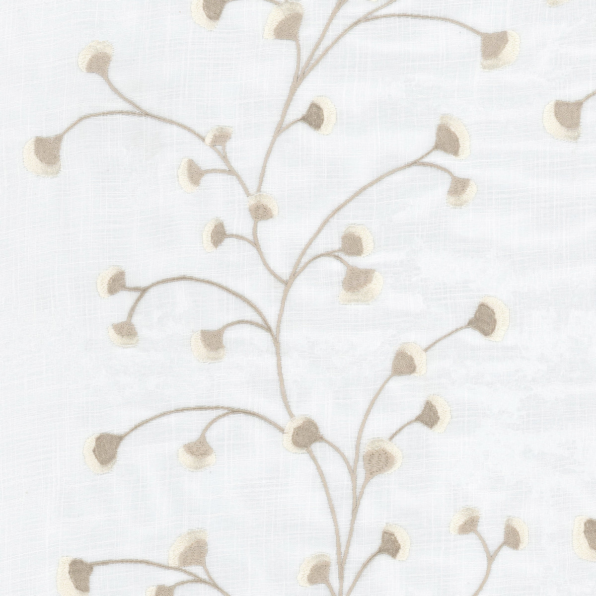 STOUT TEXTILES  DRAPERY,EMBROIDERIES TRANSITIONAL,, FLORAL BURLAP,FLAX,JUTE,LINEN   - WHEA-1