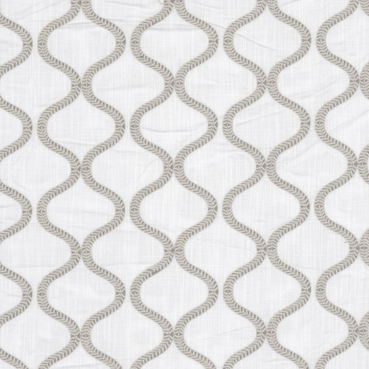 STOUT TEXTILES  DRAPERY,EMBROIDERIES TRADITIONAL, OGEE BEIGE   - WHIR-1
