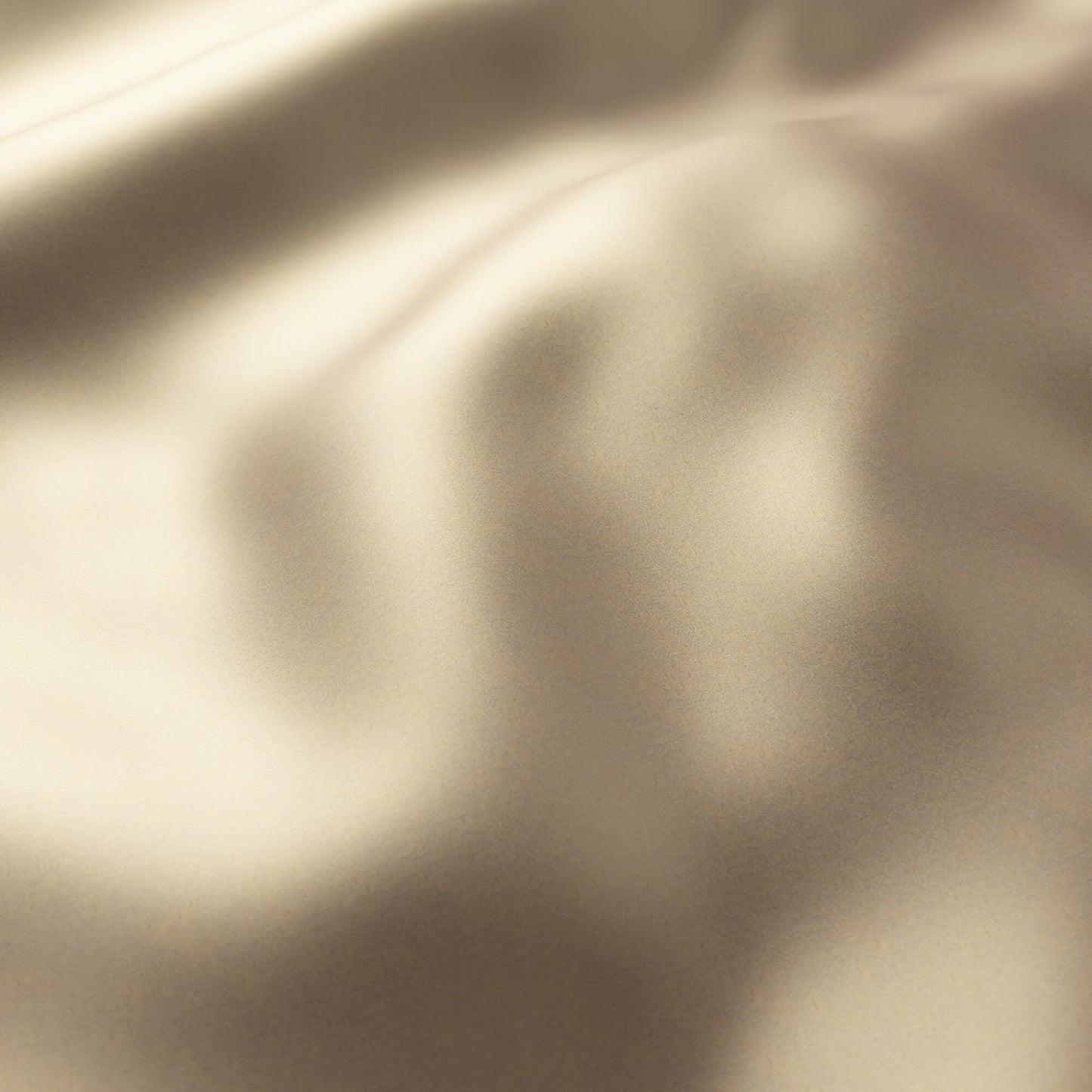 Plain brass sateen fabric with soft folds and subtle sheen; luxurious drape for gowns or linings.