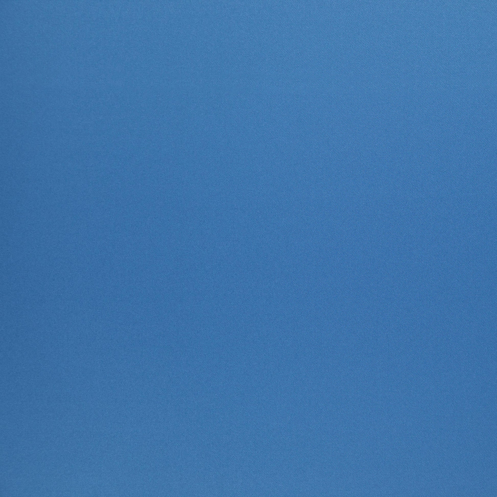 Solid blue sateen fabric swatch, no pattern.