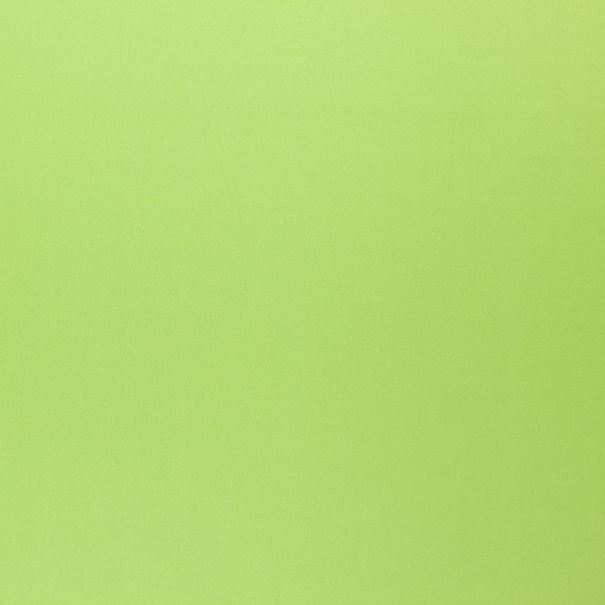 Solid lime green sateen fabric; smooth, vibrant color.