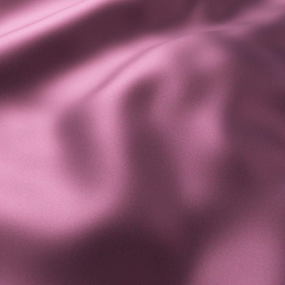 Burgundy red sateen fabric with gentle folds and a subtle glossy sheen.