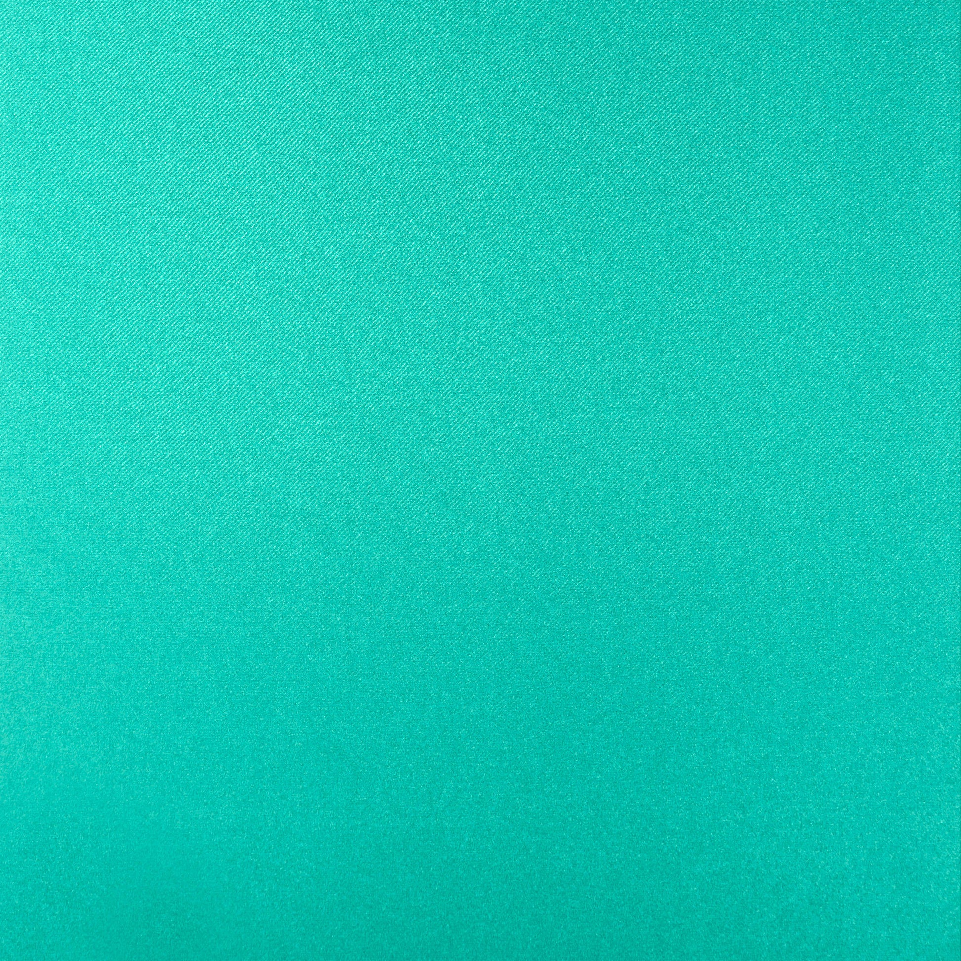 Turquoise satin swatch with subtle sheen.