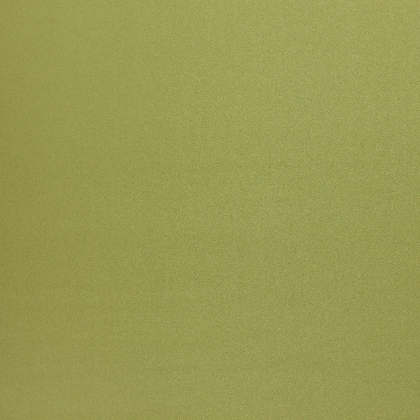 Olive green sateen fabric swatch with a subtle diagonal weave; smooth, soft textile.