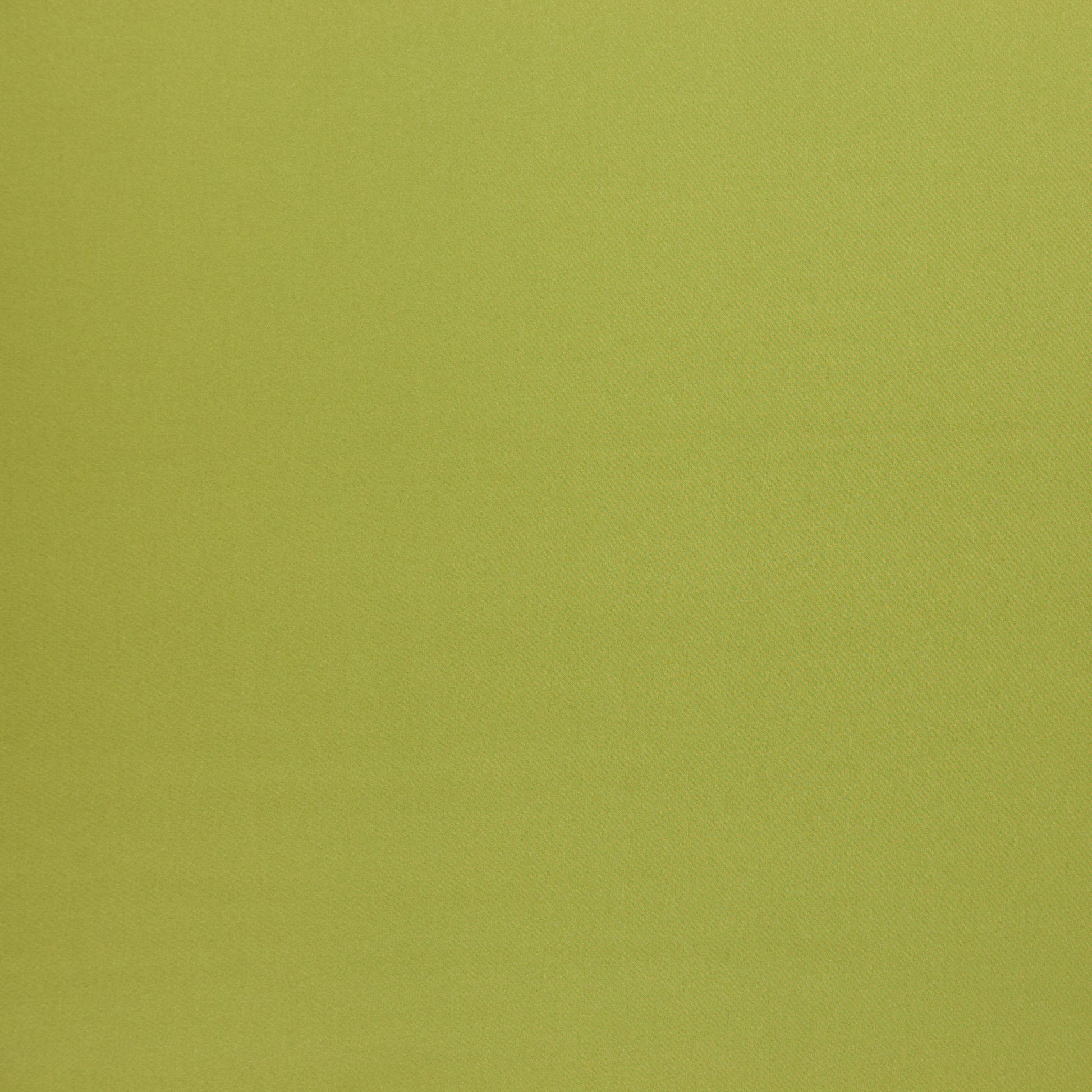 Lime green sateen fabric close-up with a soft satin-like weave texture.
