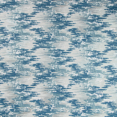 KRAVET BASICS PRINT MODERN BLUE,WHITE,   - WHITECAP.15.0