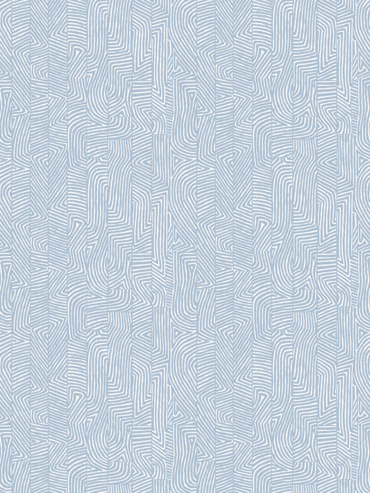 SCALAMANDRE COMBED STRIPE WALLCOVERING   CHAMBRAY   - WHNWP88628D003
