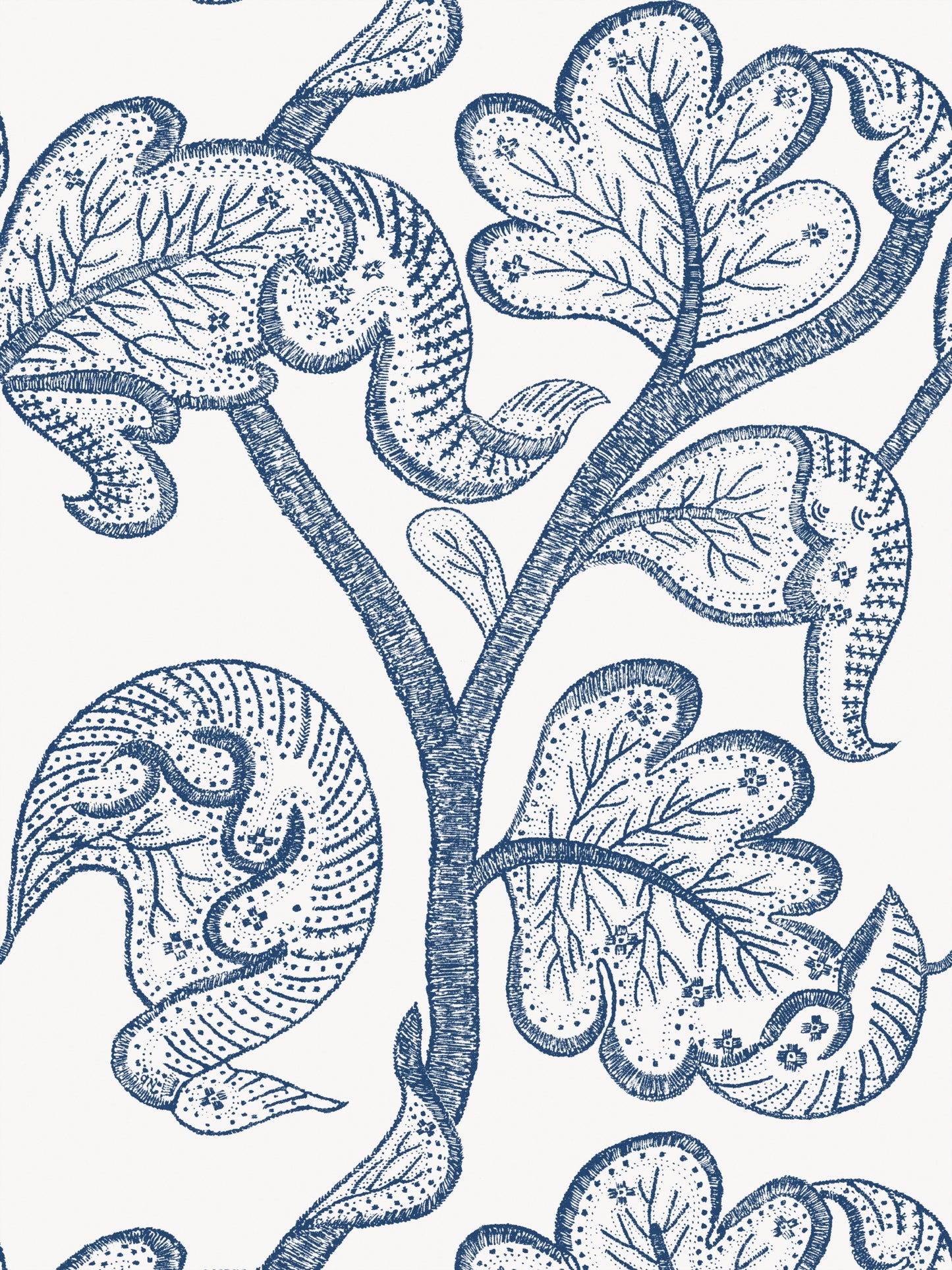SCALAMANDRE RUSSELL WALLCOVERING   INDIGO   - WHNWP88631D001