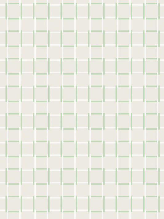 SCALAMANDRE ALL SQUARE WALLCOVERING   GREEN TRELLIS   - WHNWP88634D002