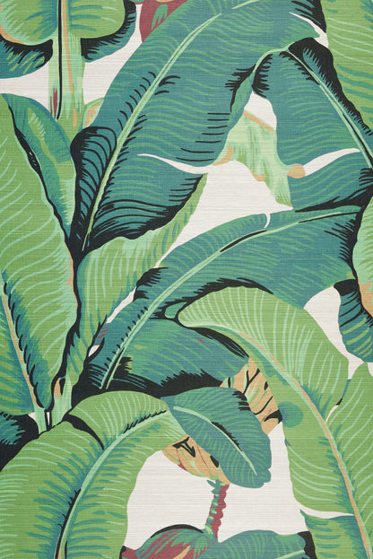 SCALAMANDRE  HINSON PALM - GRASSCLOTH BOTANICAL , FOLIAGE SILVER GRAY   - WHN000144001M NEW SKU # WHN44001M0001