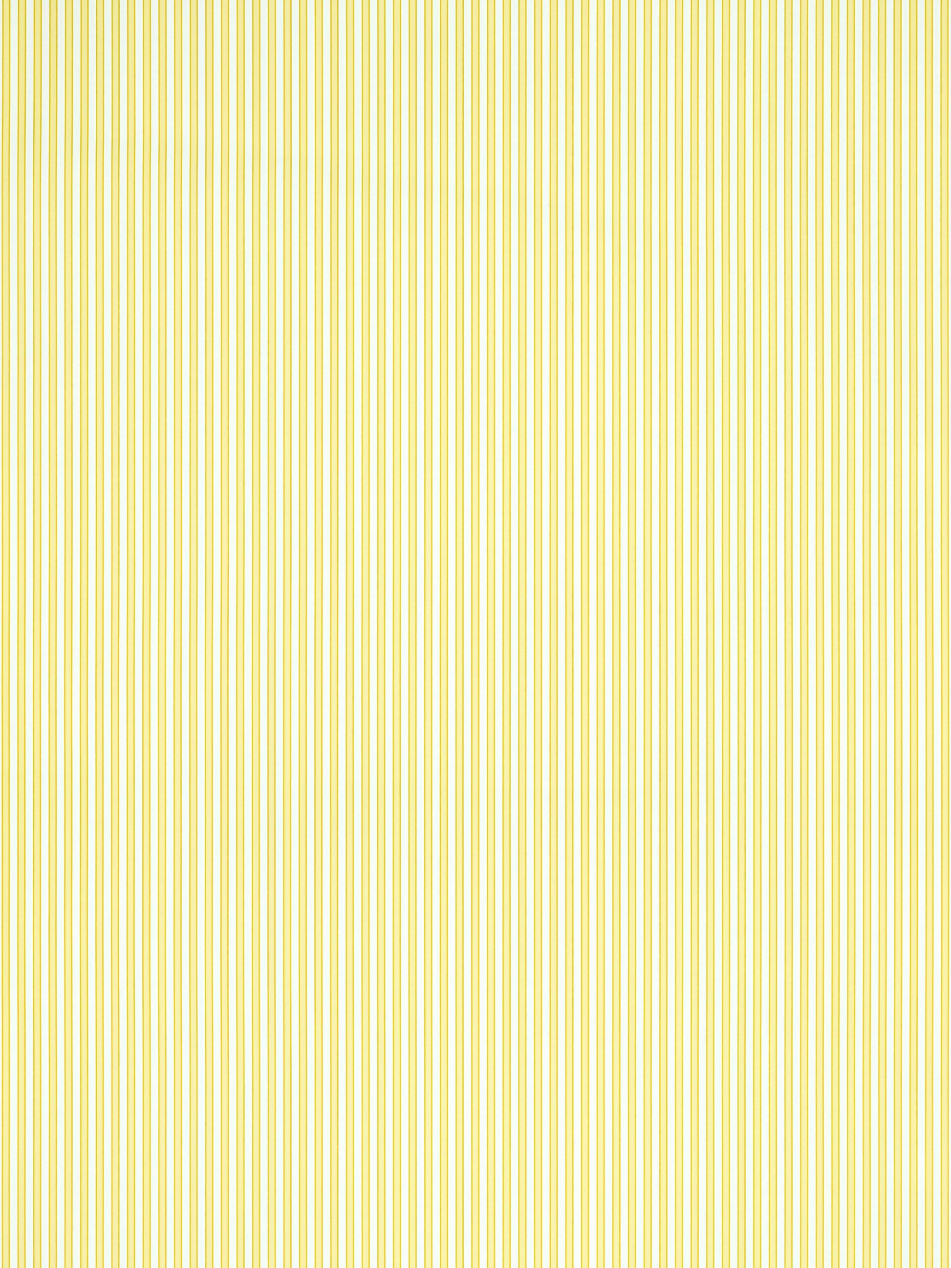 Yellow and white vertical striped wallpaper pattern for walls.