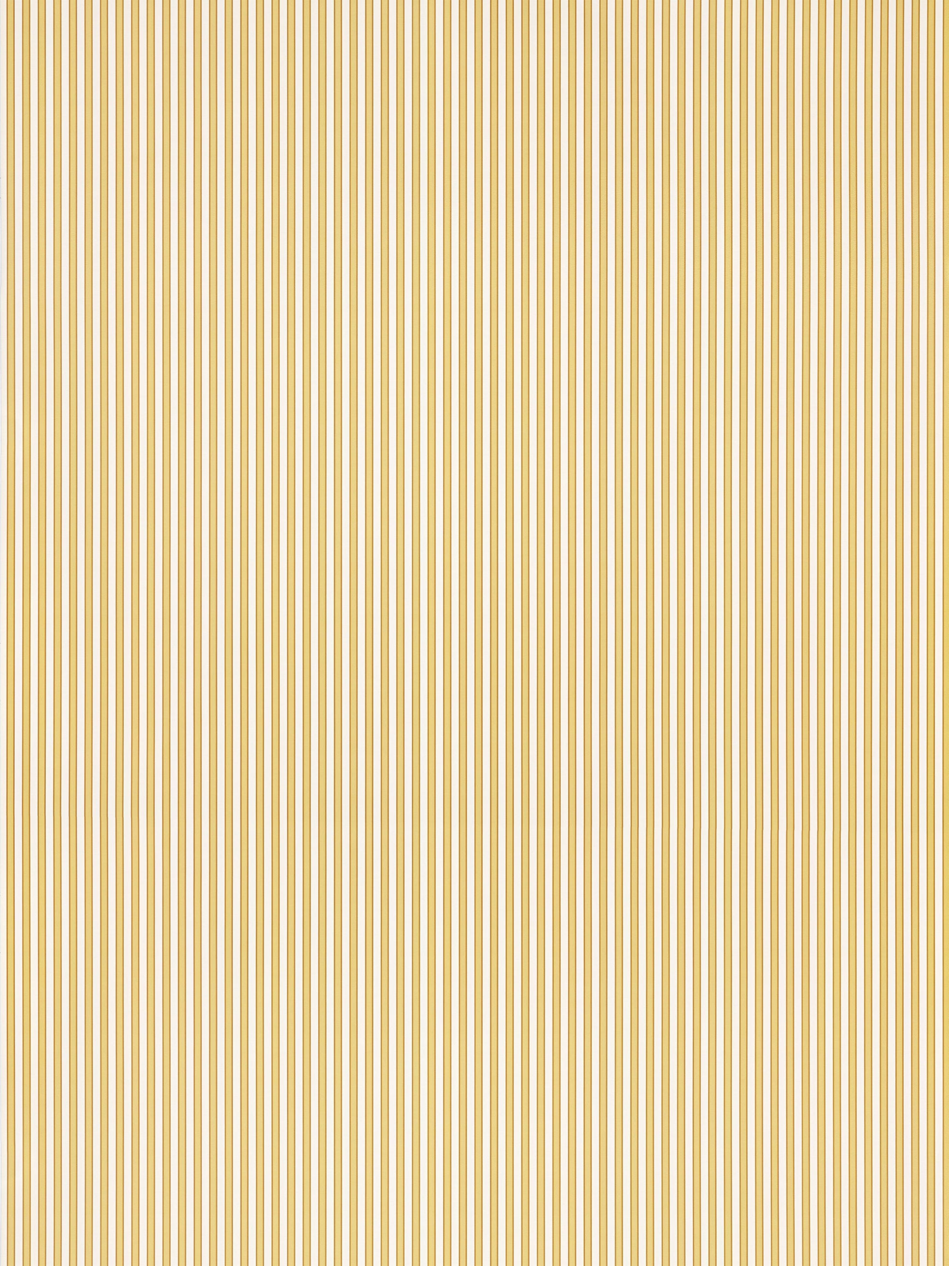 Vertical gold and cream stripe pattern; slender alternating lines for decorative wallpaper or fabric.