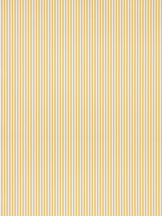 Vertical gold and cream stripe pattern; slender alternating lines for decorative wallpaper or fabric.