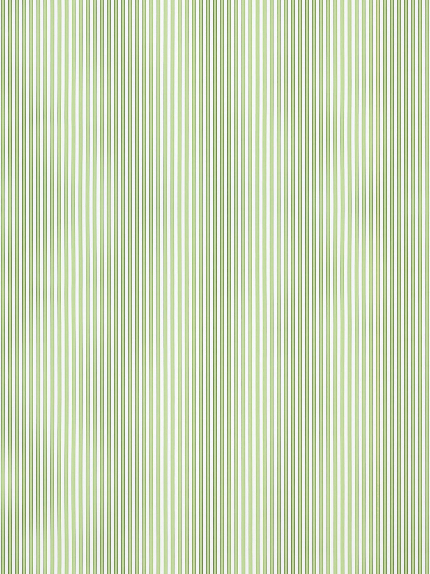 Light green and white vertical stripe pattern; fabric-like texture suitable for wallpaper or upholstery.