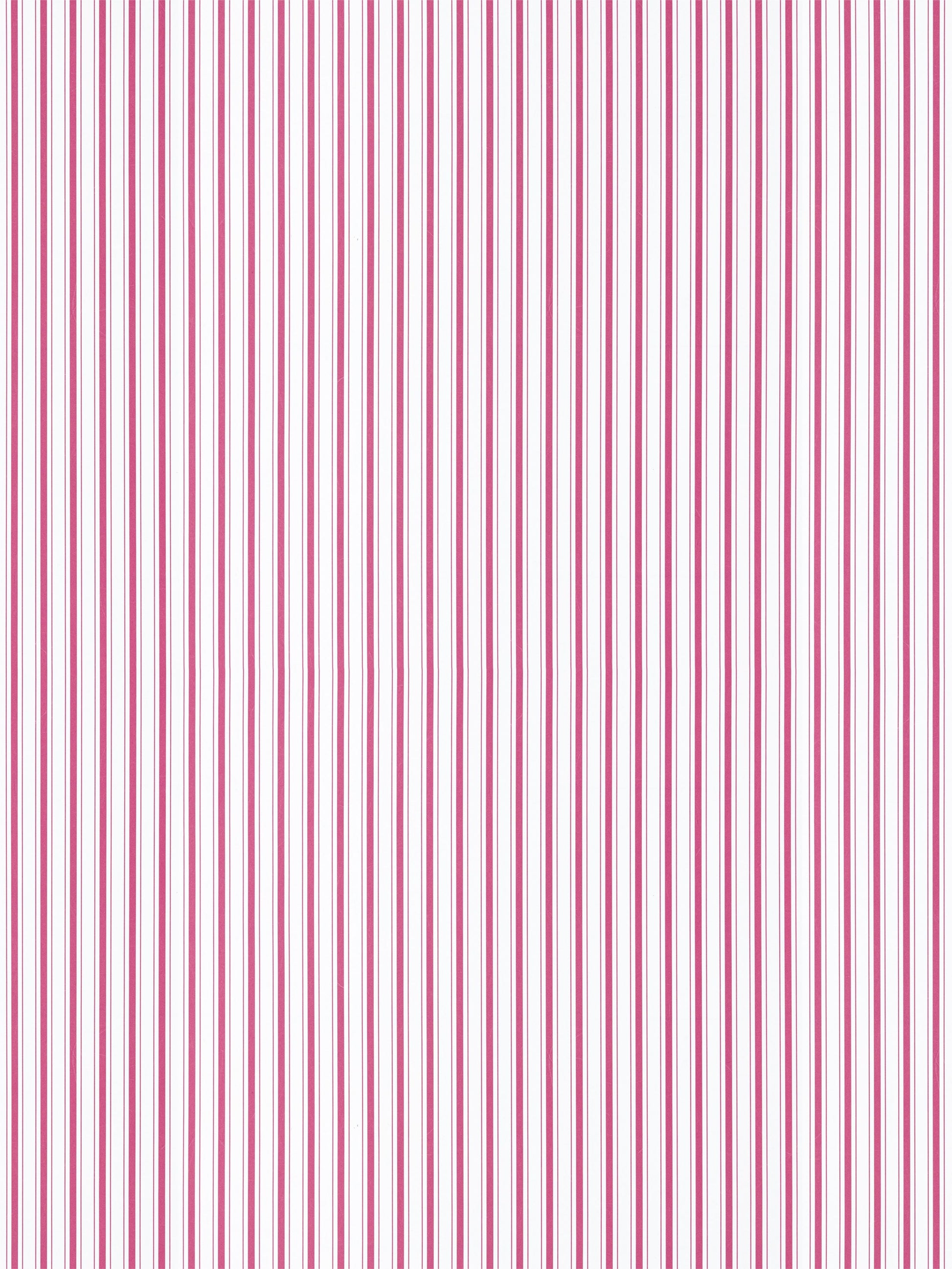 Pink and white vertical stripe pattern in small scale, bold and seamless wallpaper.