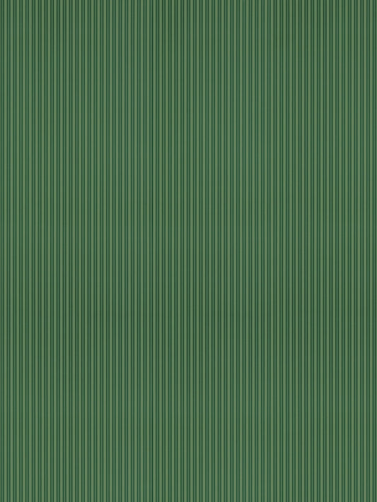 Green vertical striped ribbed texture with thin lines, reminiscent of fabric or wallpaper.