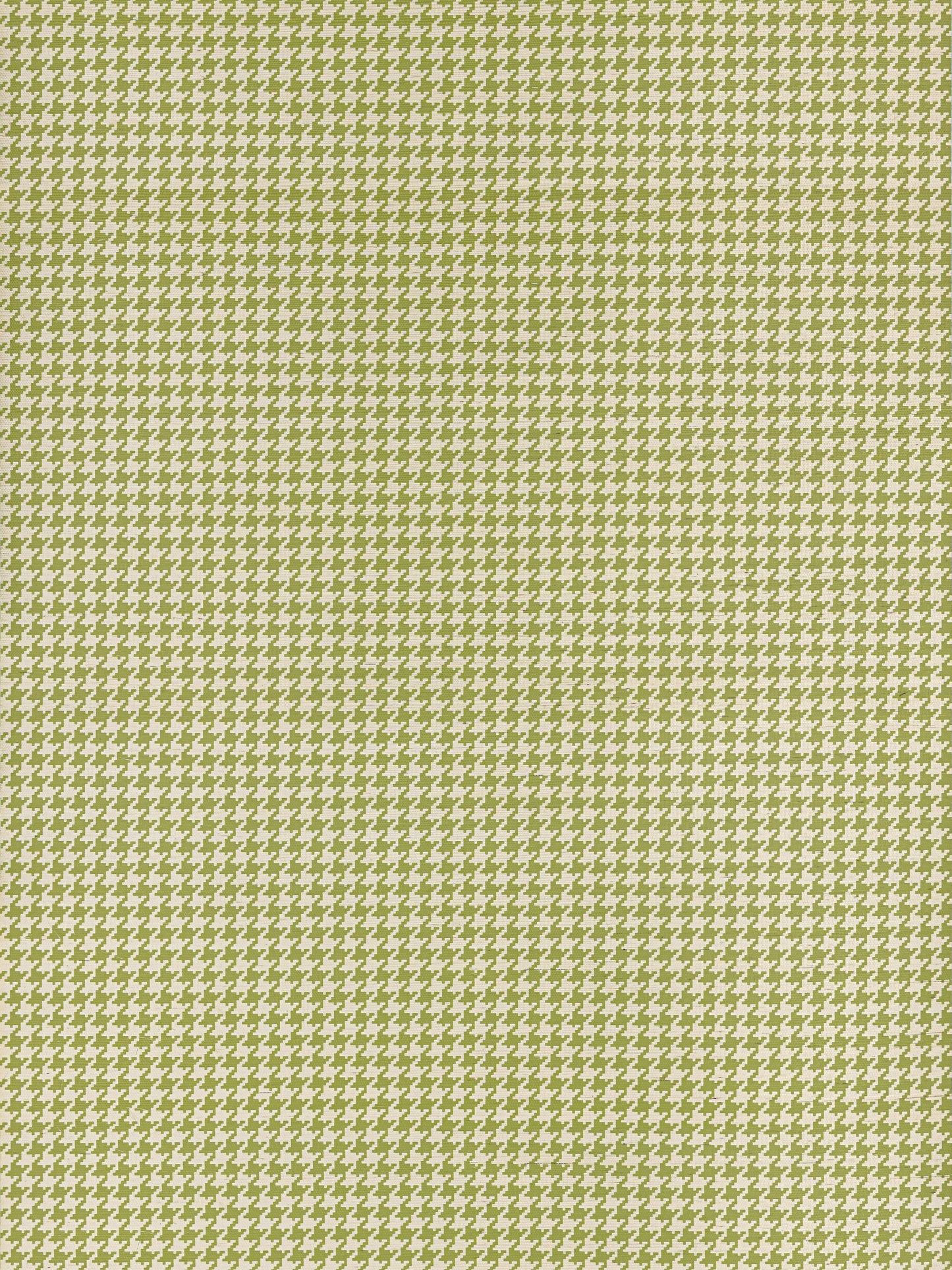 Olive green and white houndstooth fabric pattern; small repeating textile suitable for clothing or upholstery.