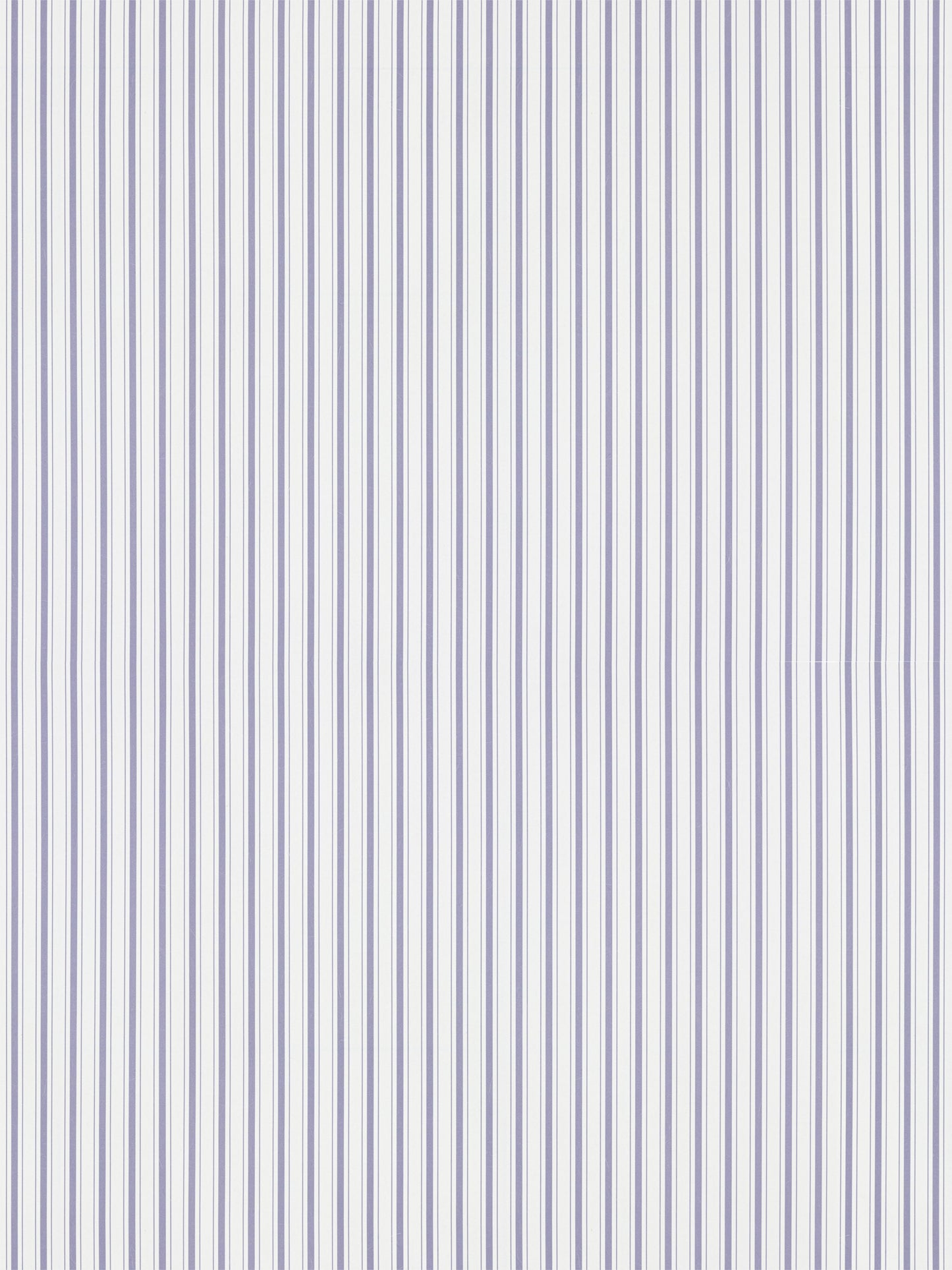 Lavender and white vertical stripe wallpaper.