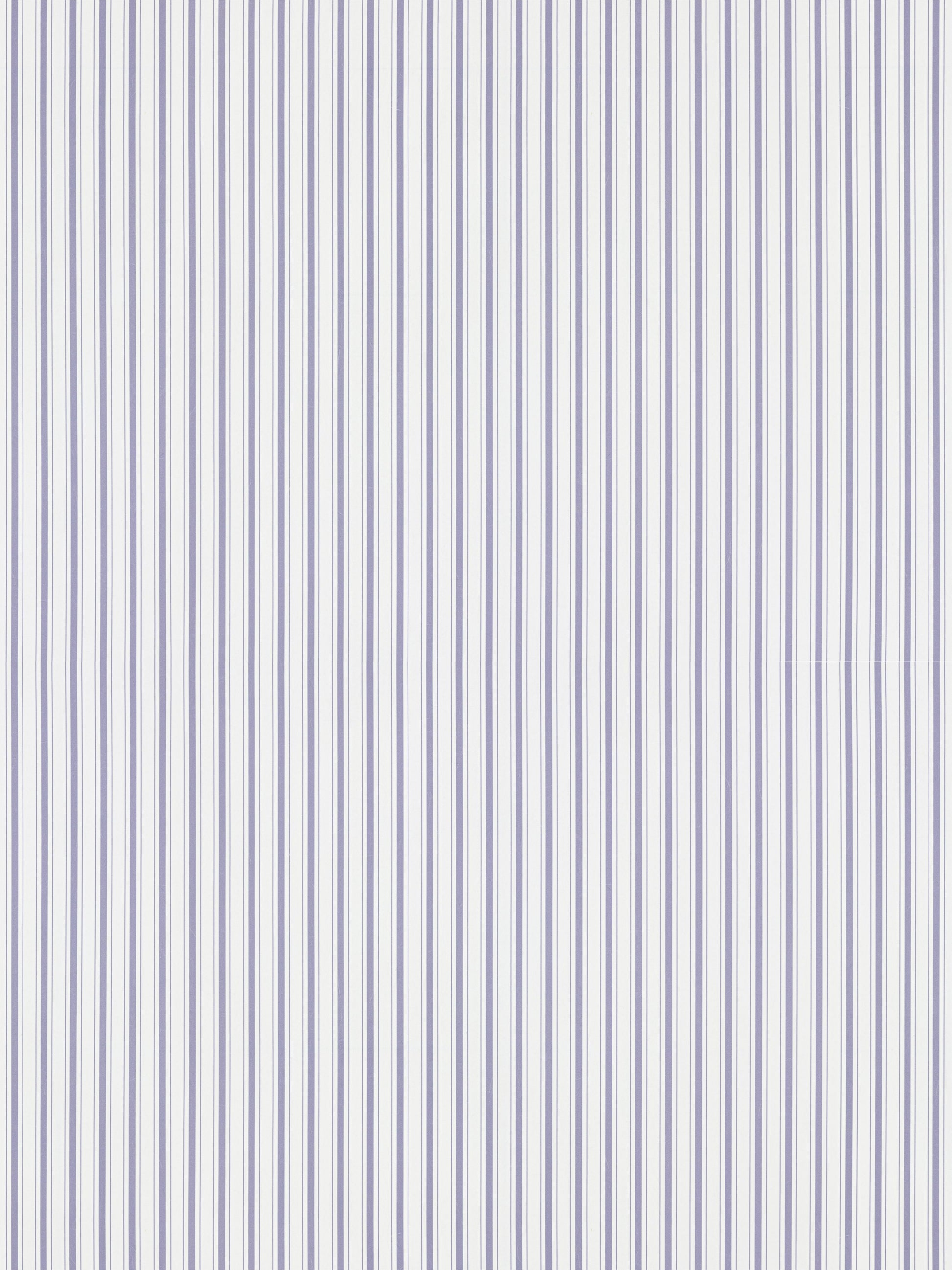 Lavender and white vertical stripe wallpaper.