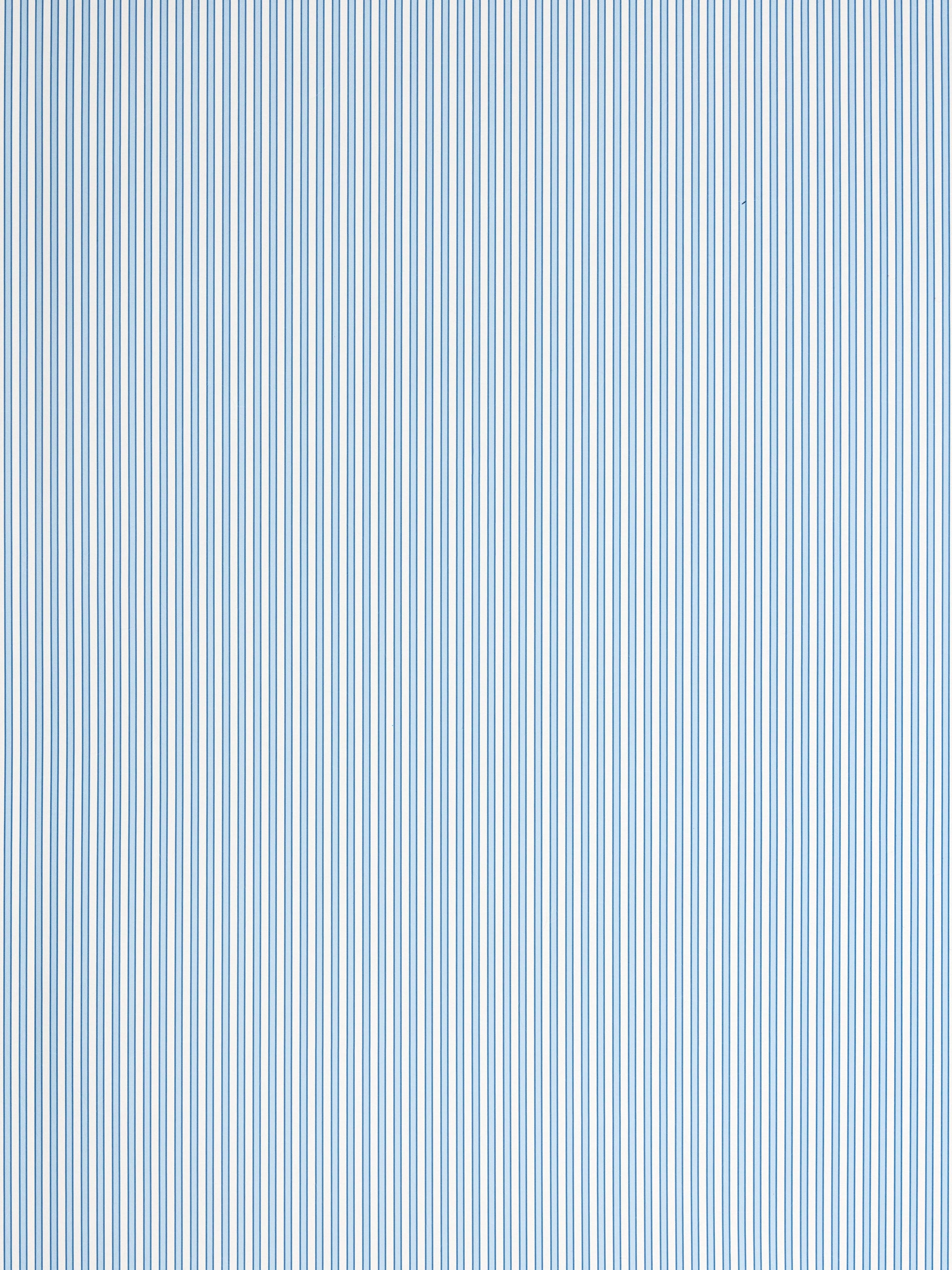 Blue and white vertical striped fabric pattern; lightweight textile suitable for shirts or home decor.