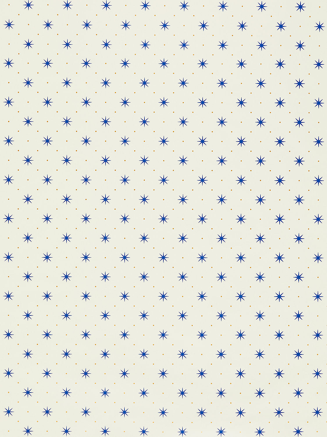 SCALAMANDRE  TRIXIE GEOMETRIC GRAPHIC SMALL SCALE BLUE & GOLD ON WHITE   - WHN000BP1003D NEW SKU # WHNP1003D000B