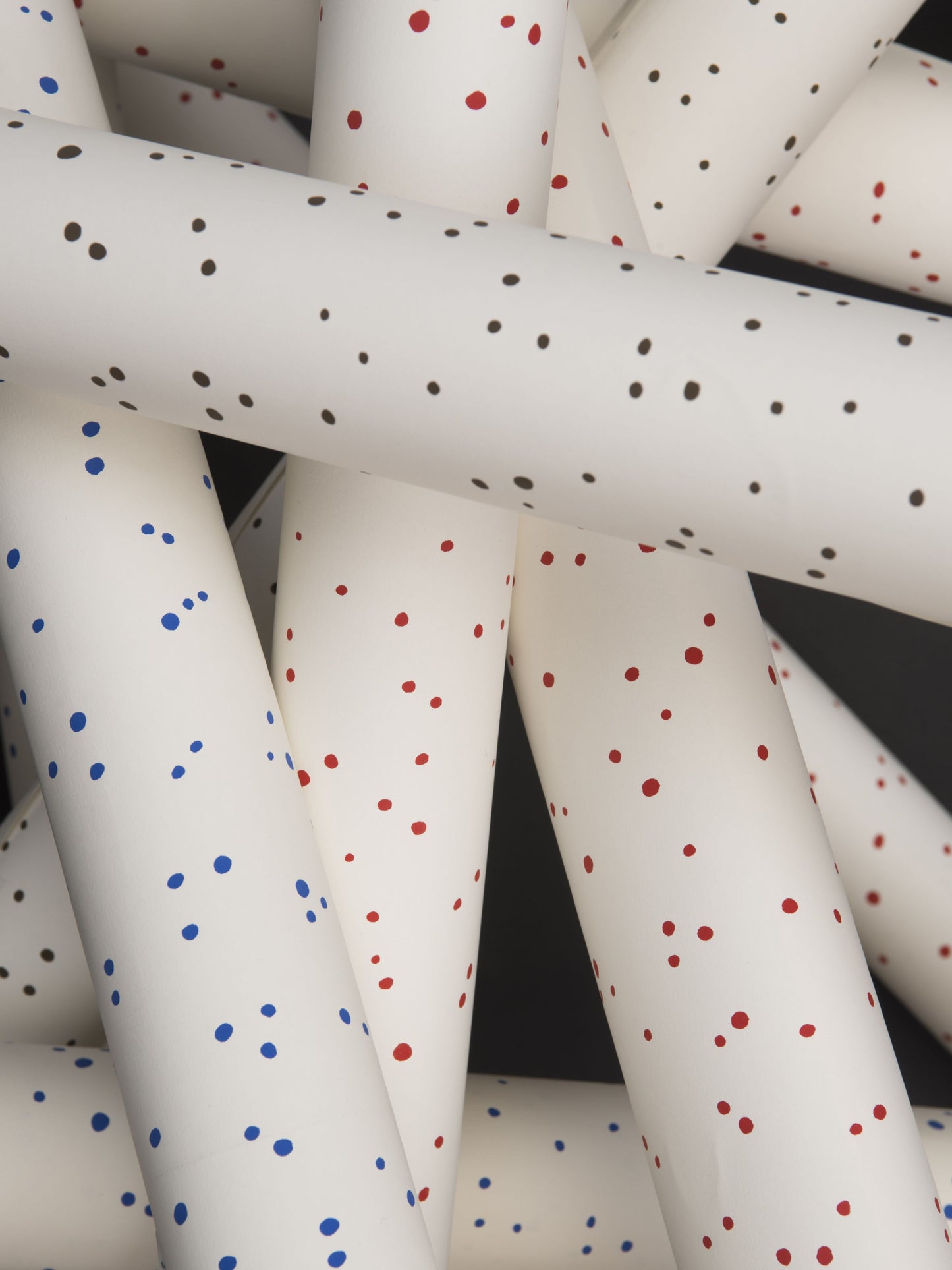 SCALAMANDRE  VAN DOTS , CIRCLES 
SMALL SCALE BLUE ON WHITE   - WHN000BP1008 NEW SKU # WHNP1008000B