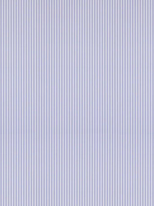 Blue and white vertical pinstripe fabric with thin stripes.