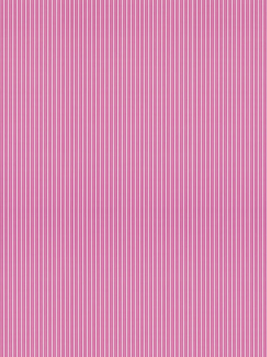 Decorative pink wallpaper with narrow vertical stripes in light and dark pink.