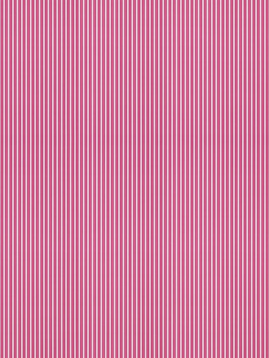 Pink and white vertical stripe pattern, textile or wallpaper design.