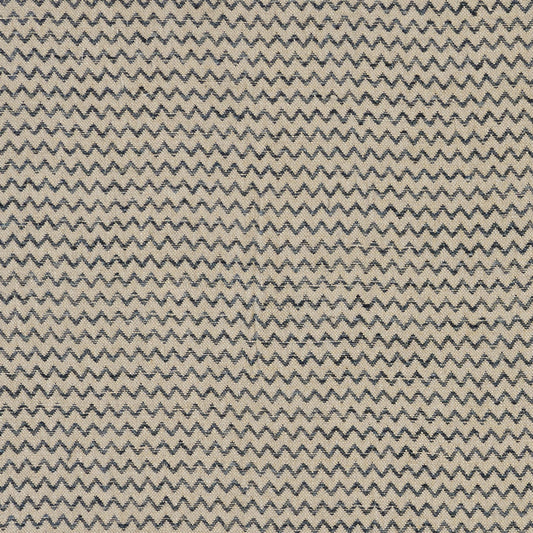 JF Fabrics WILLA 38 Fabric Chevron Beige, Brown, Black, Blue  Linen - 9284938 J9421