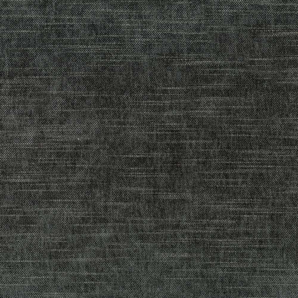 Dark charcoal gray flannel solid fabric with a soft brushed texture; close-up for upholstery.