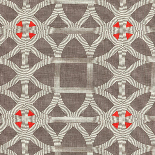 JF Fabrics WINDING 97 Fabric Transitional,Contemporary,Geometric Grey,Silver  Linen,Print,Linen Texture - 5732297 J6931