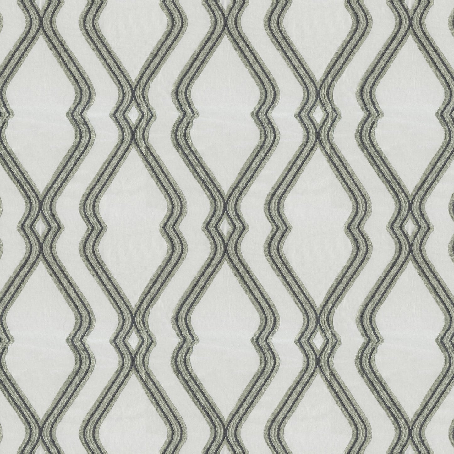 JF Fabrics WINDSWEPT 95 Fabric Ogee,Traditional Grey  Embroidery - 8429995 J8591