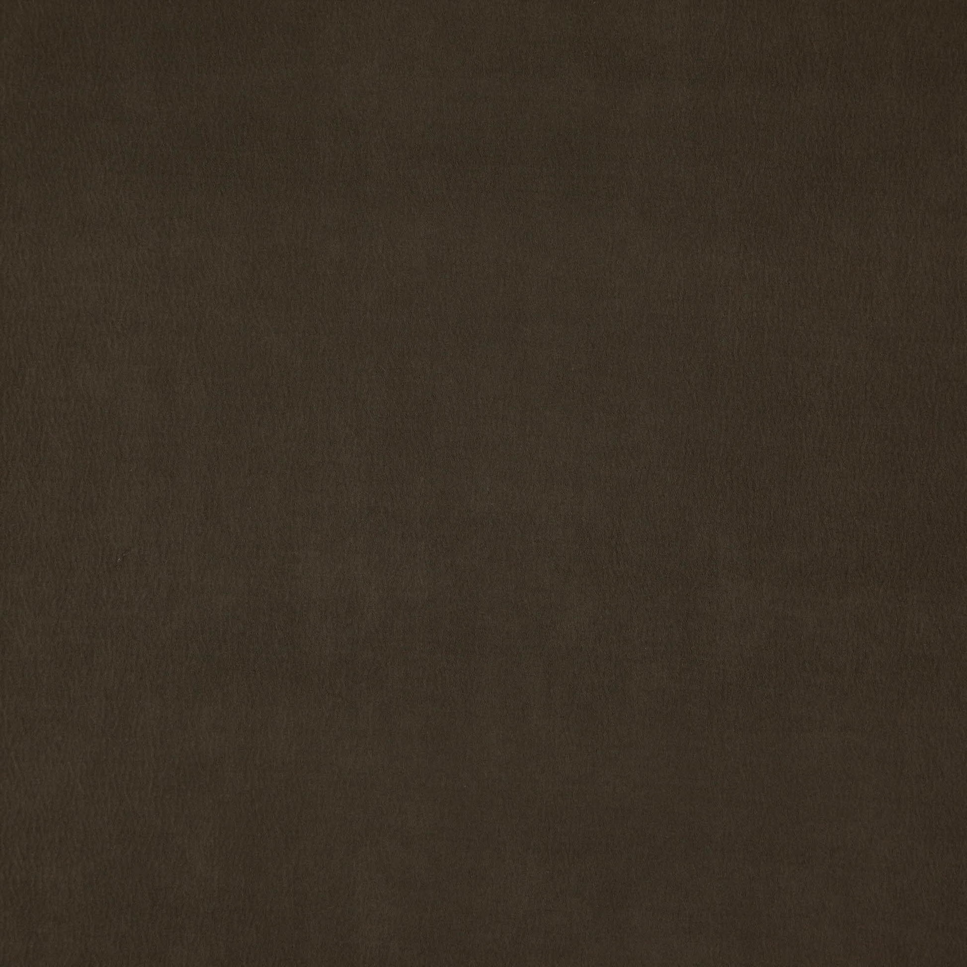 Dark brown faux suede fabric texture swatch.