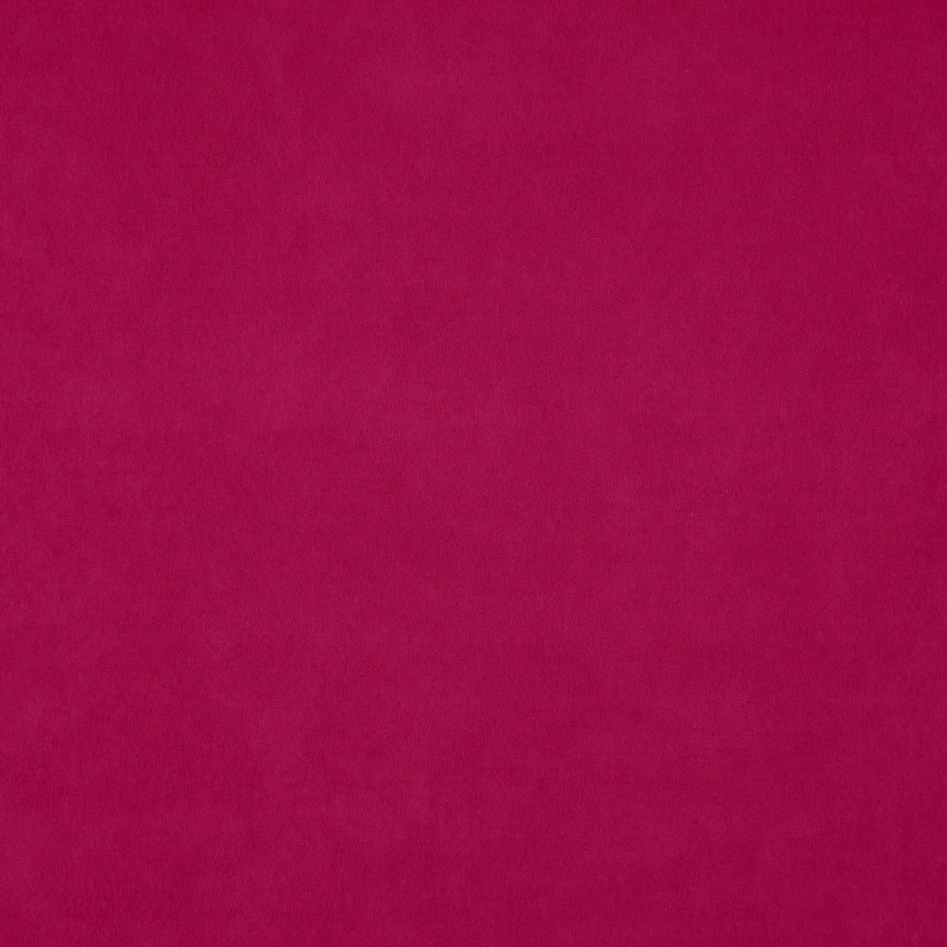 Solid magenta faux suede fabric texture swatch for apparel or crafts