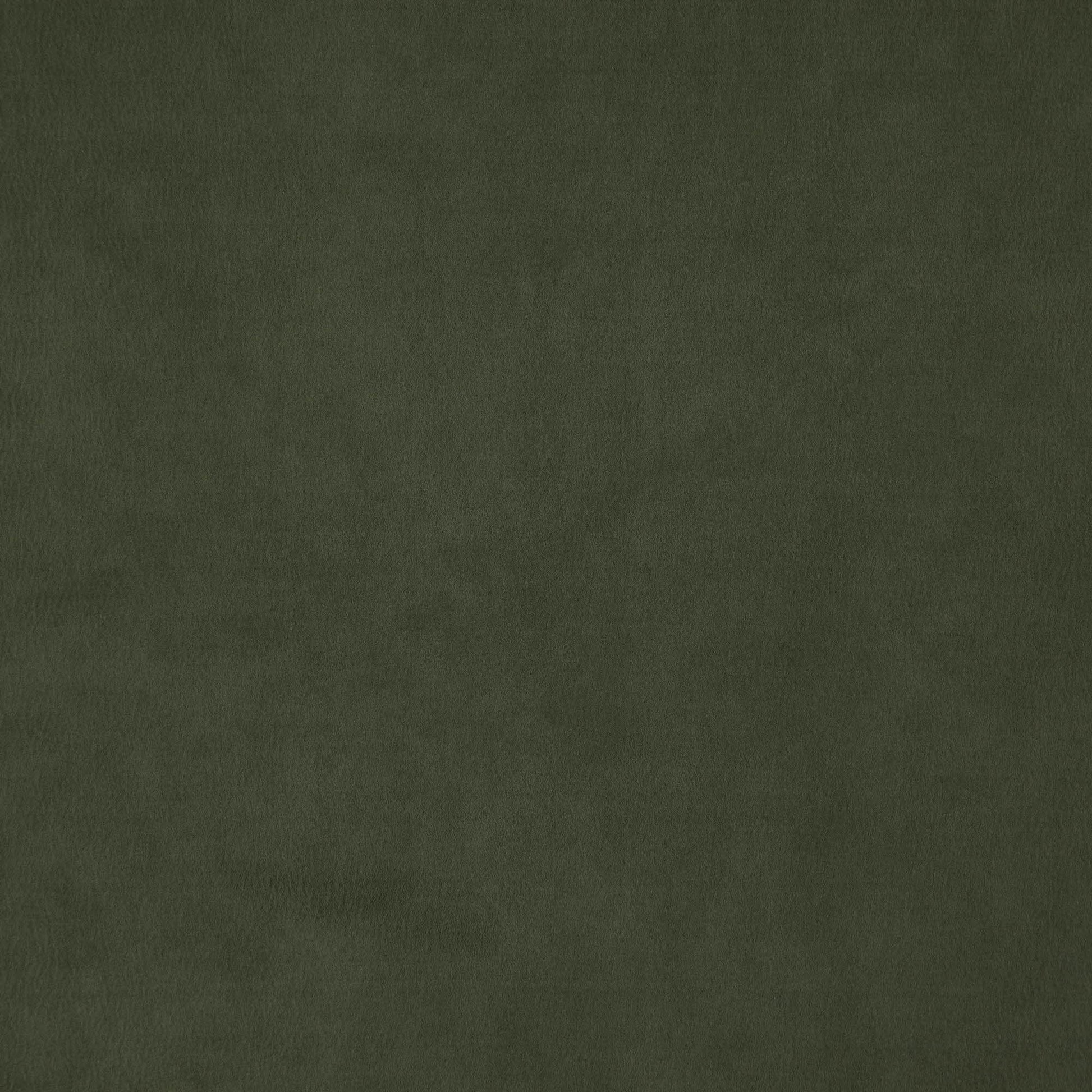 Olive green suede-like fabric texture with soft, mottled finish; ideal for jackets, bags or upholstery.