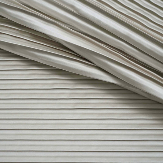 JF Fabrics JF Studio WISH 192 Fabric Pleated White, Off-White  Sateen - 900320192 SJ102
