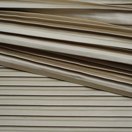 JF Fabrics JF Studio WISH 32 Fabric Pleated Beige, Tan  Sateen - 9003232 SJ102