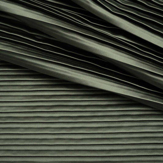 JF Fabrics JF Studio WISH 77 Fabric Pleated Green  Sateen - 9003277 SJ102