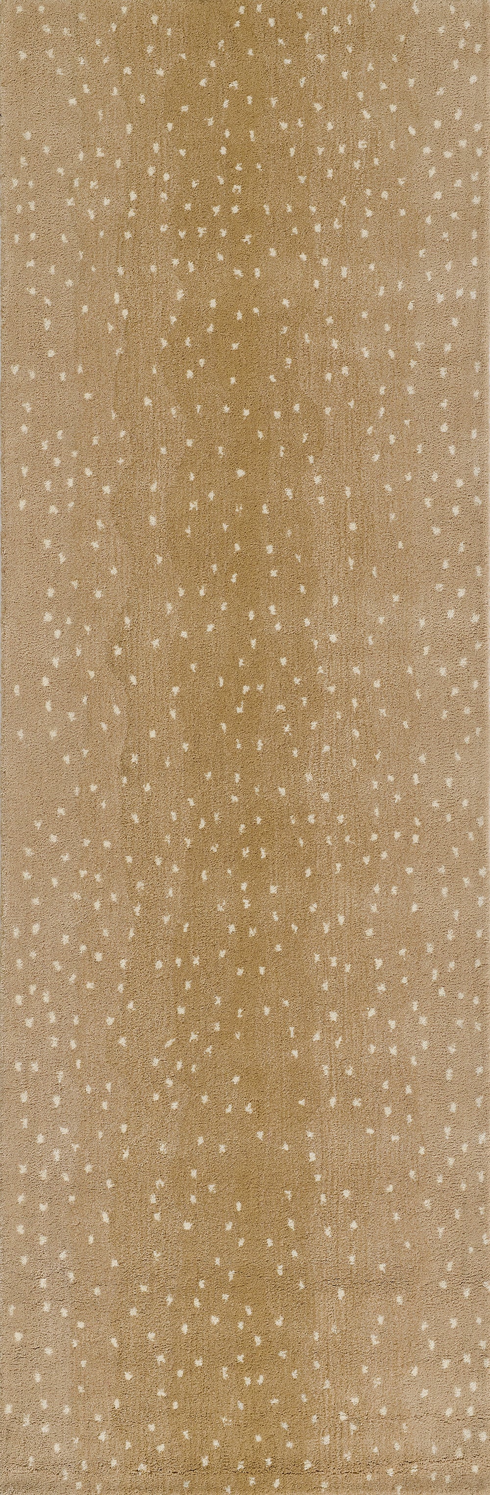 Antelope rug, 2' x 3', light brown with subtle white flecks and rustic texture.