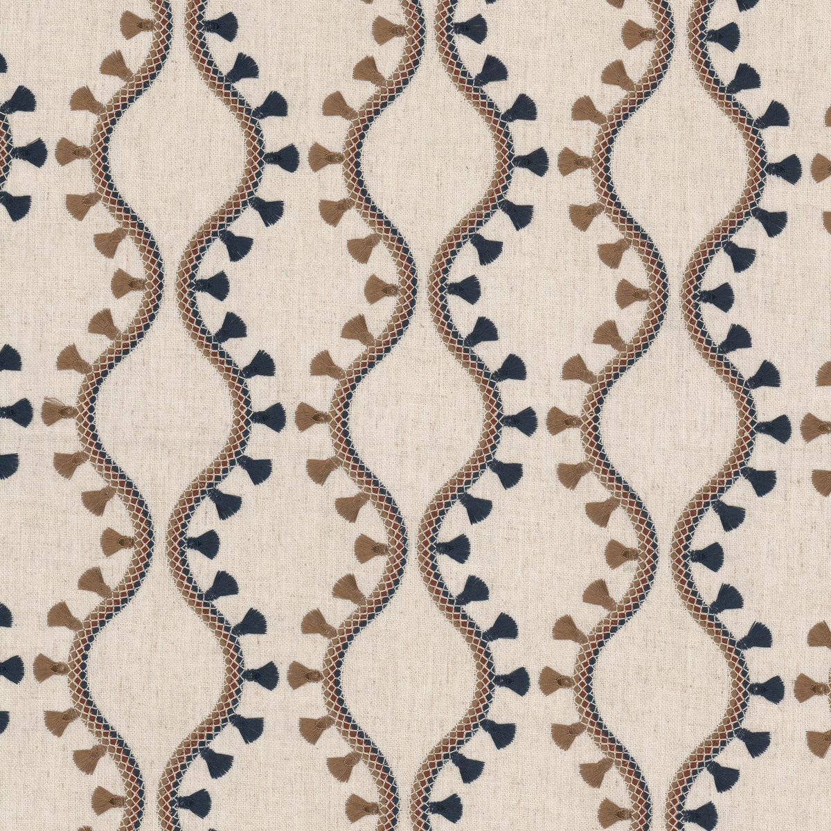 STOUT TEXTILES  DRAPERY,EMBROIDERIES TRANSITIONAL,, OGEE JEWEL   - WORC-1