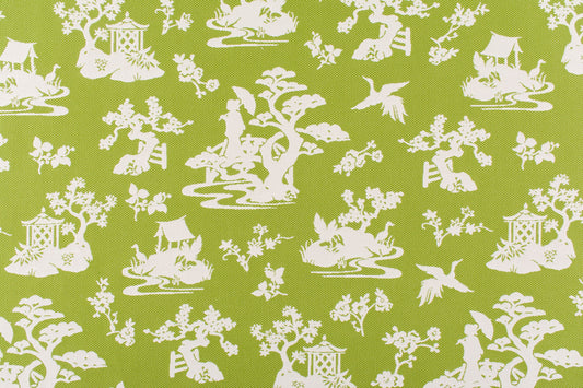 SCALAMANDRE OUTLET  FABRIC LILY POND  FABRIC GRASS   - WR 00032953