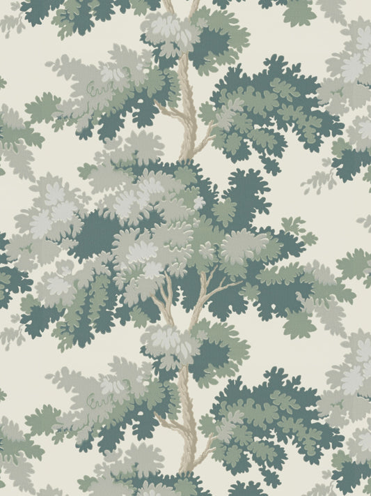 SCALAMANDRE WALLPAPER BOTANICAL , FOLIAGE PRINTED WALLCOVERINGS GREEN   - WSB04440058