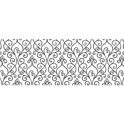 WINFIELD THYBONY SEA LORE 54 VINYL/FAUX LEATHER---LATTICE/SCROLLWORK BLACK,WHITE,   - WTK26100.WT.0